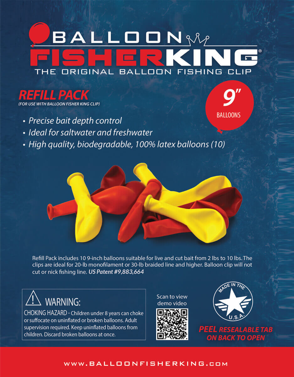 Balloon Fisher King 412 Balloon Clip Pack 5ct